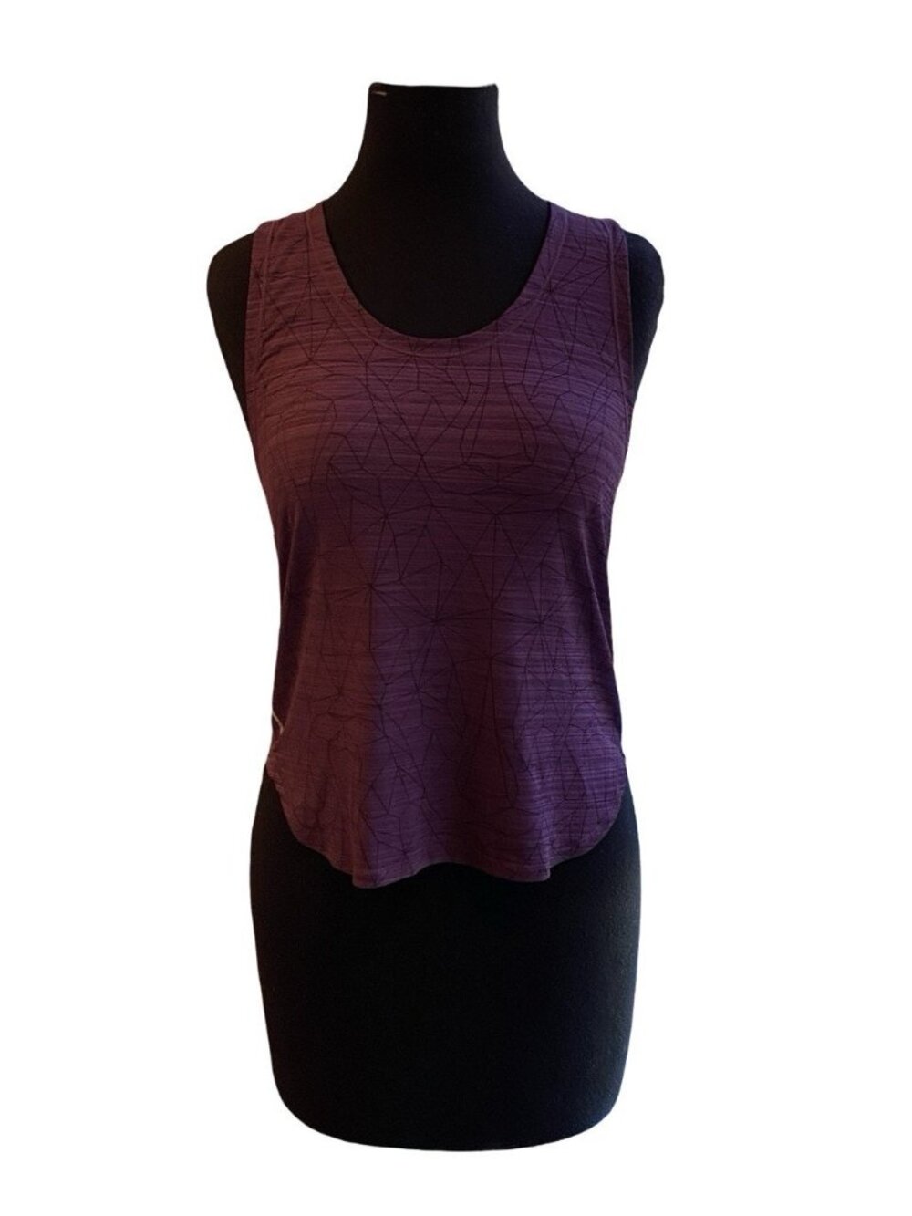 Puma DryCELL Racerback Tank Top Womens XS Purple Abstract Athletic
